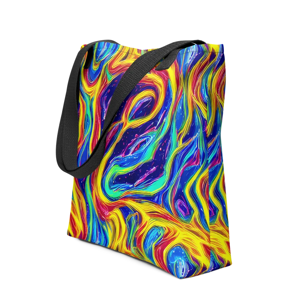 Lemon Comet Garden on Tote Bag — Front