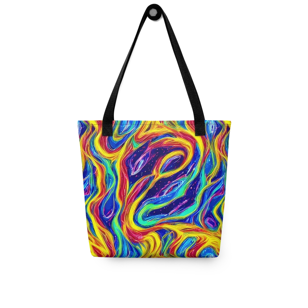 Lemon Comet Garden on Tote Bag — Front