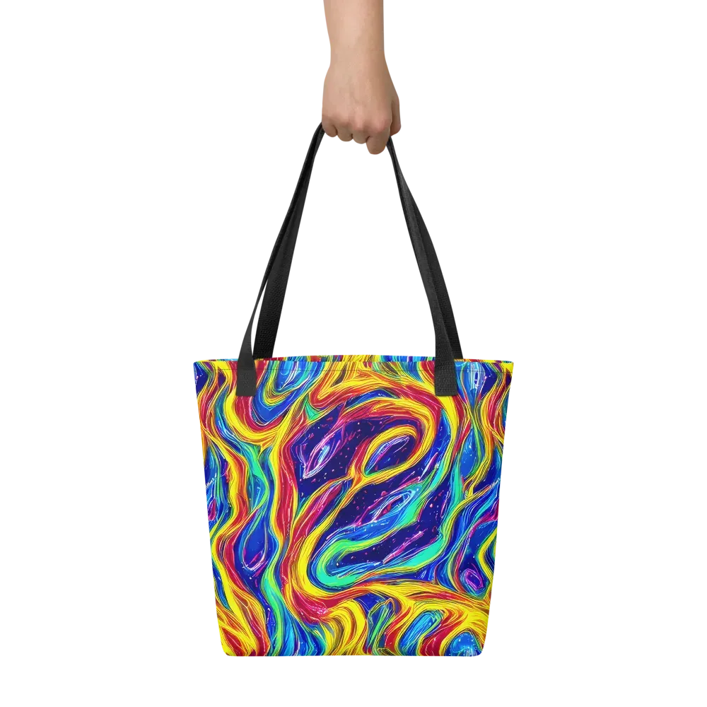 Lemon Comet Garden on Tote Bag — Front