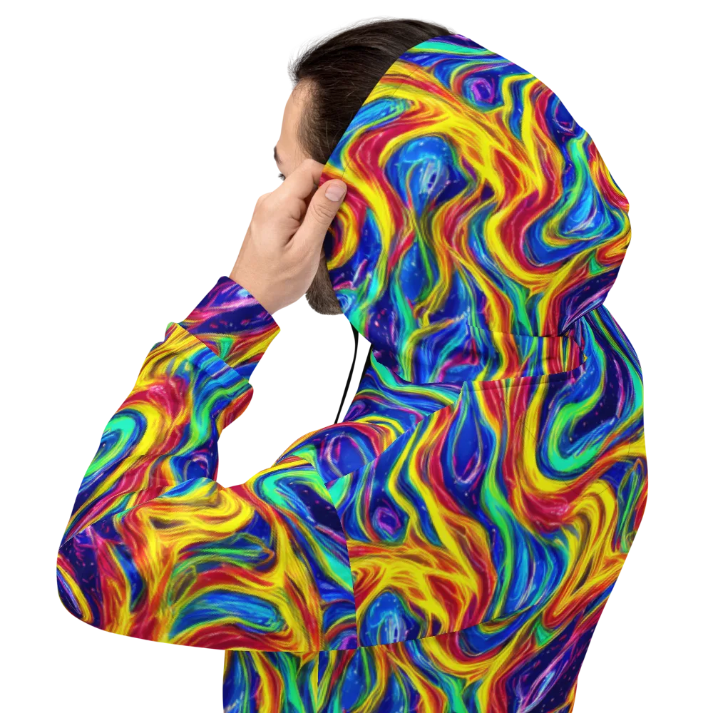 Lemon Comet Garden on Hoodie — Back