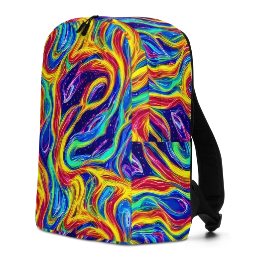 Lemon Comet Garden on a Minimalist Backpack