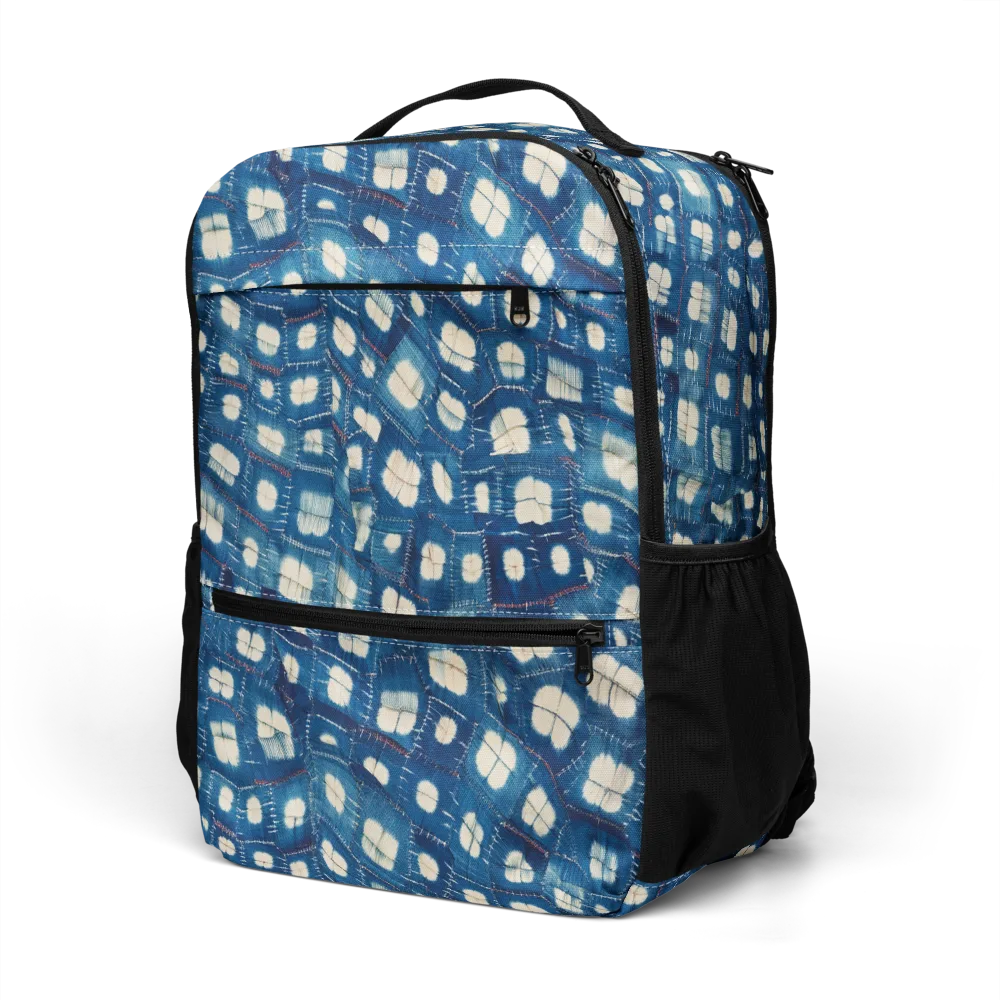 Shibori Meadow on Utility Backpack — Left Front