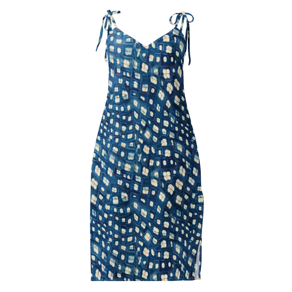 Shibori Meadow on Slip Dress — Front