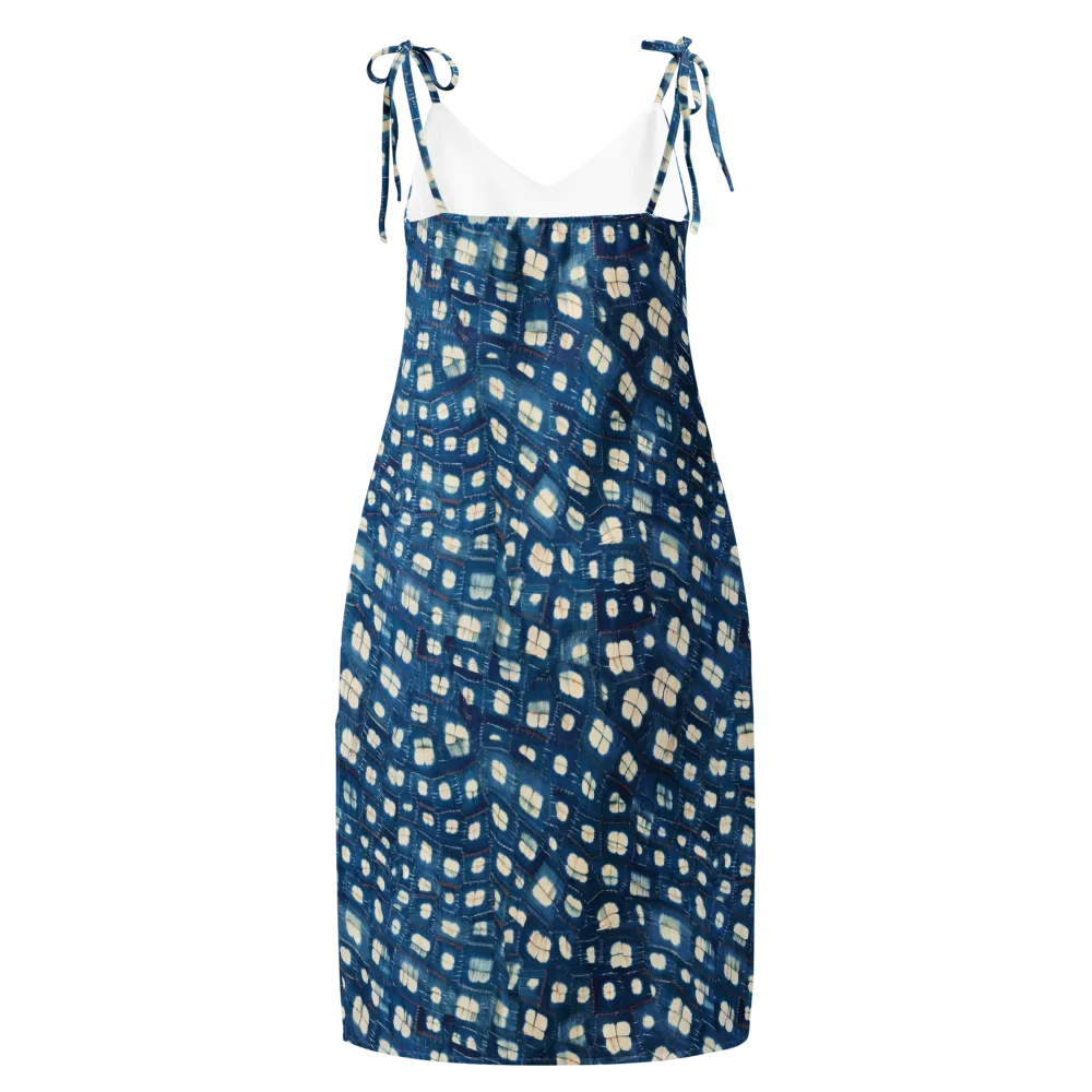 Shibori Meadow on Slip Dress — Back
