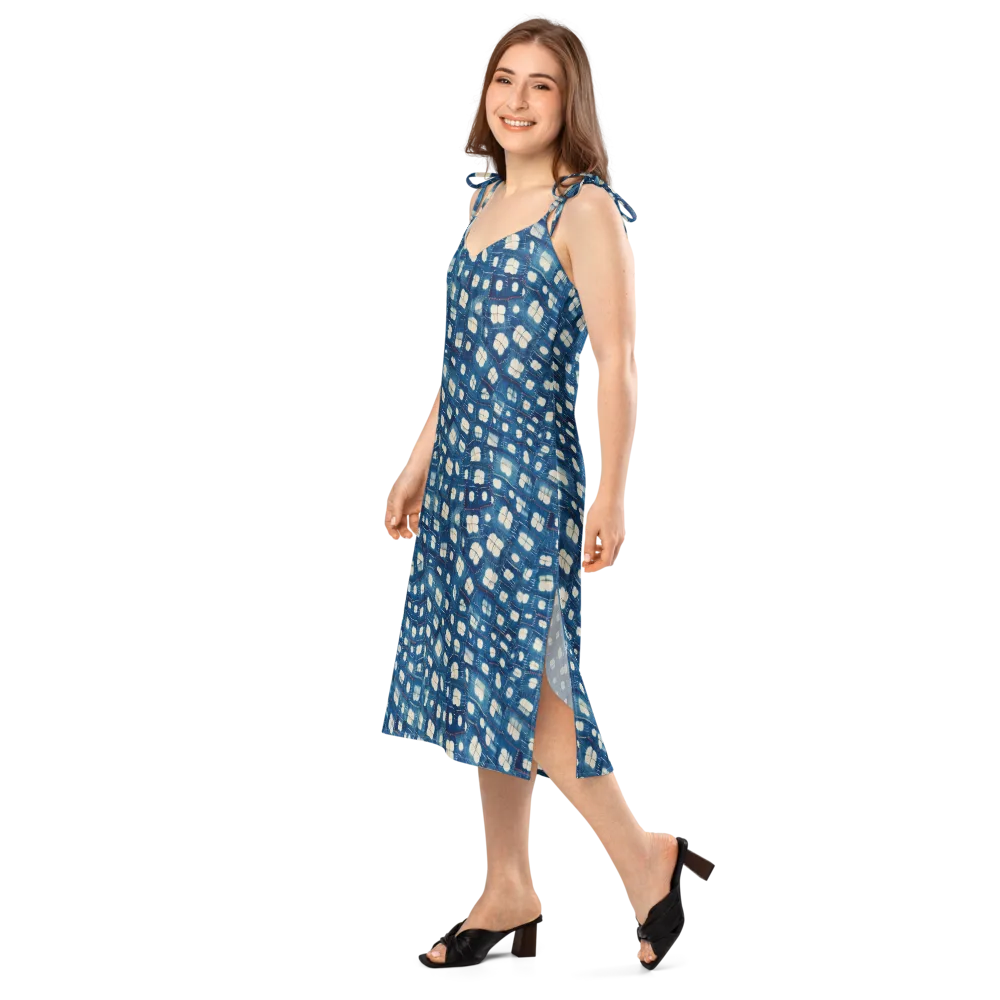 Shibori Meadow on Slip Dress — Left Front