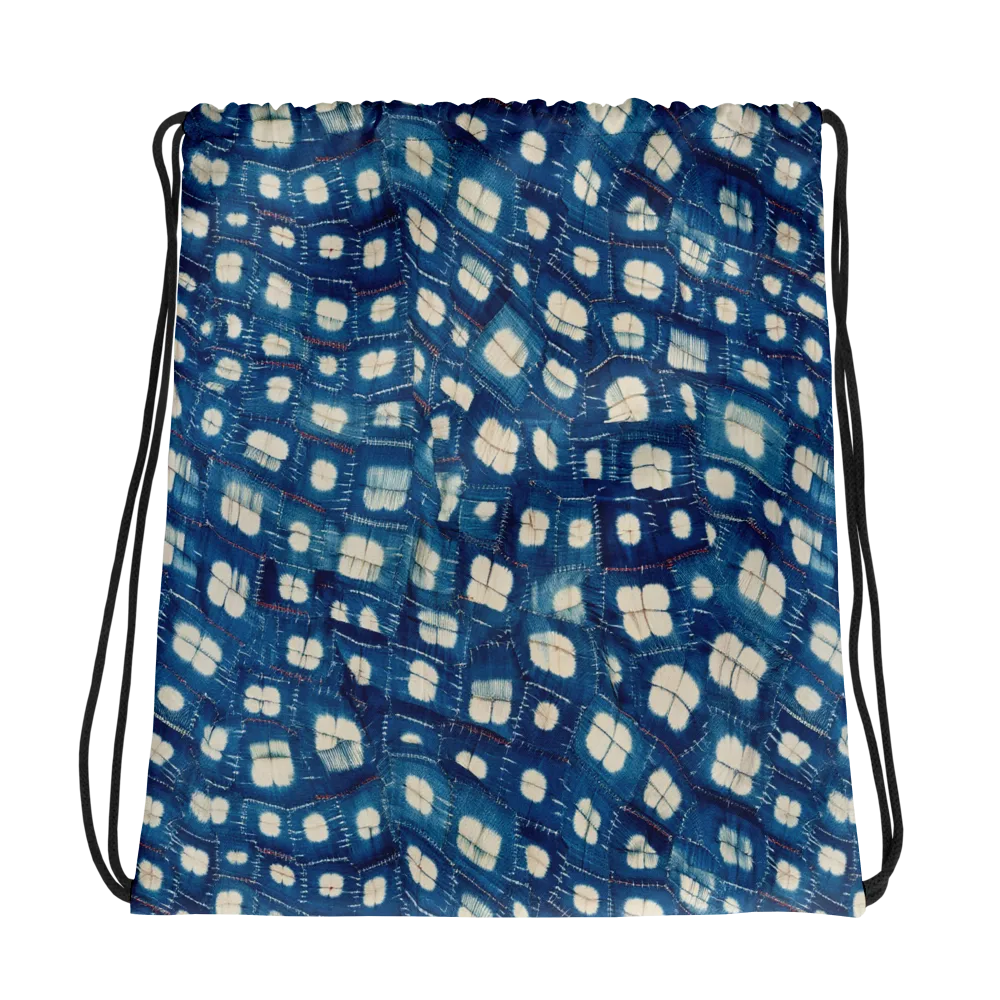 Shibori Meadow on Drawstring Bag — Photo