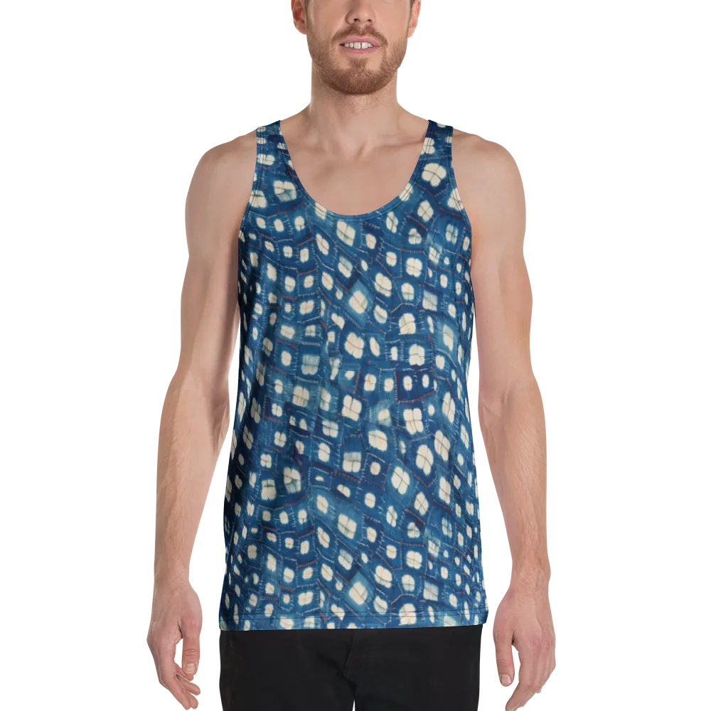 Shibori Meadow on Men's Tank Top — Front