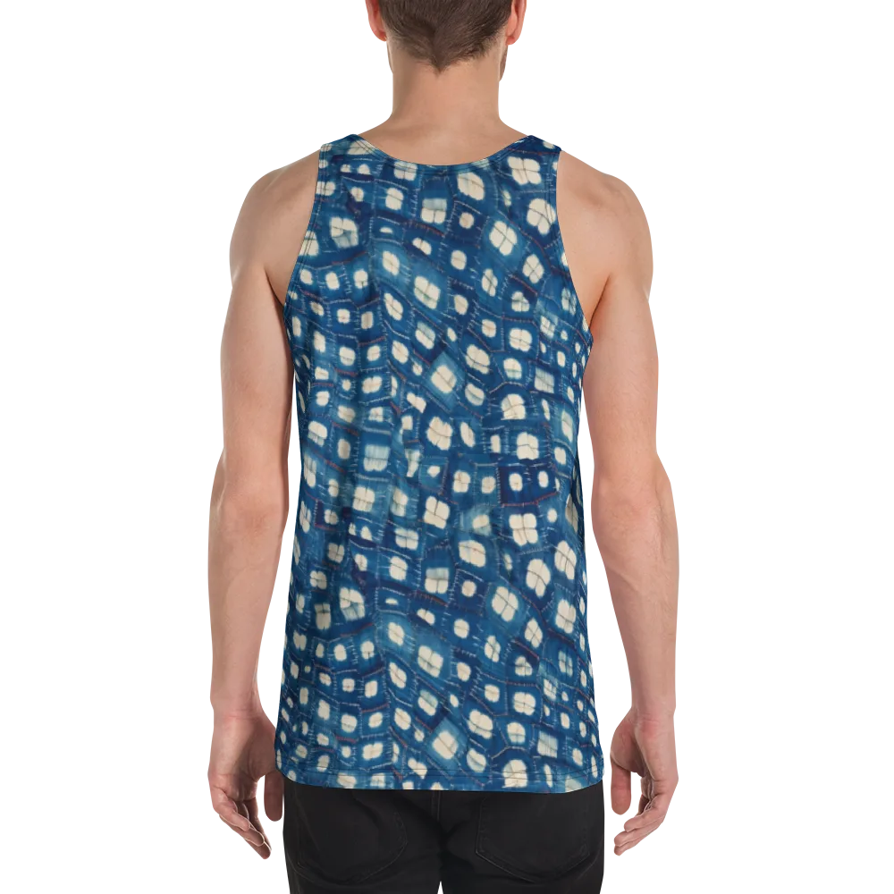 Shibori Meadow on Men's Tank Top — Back