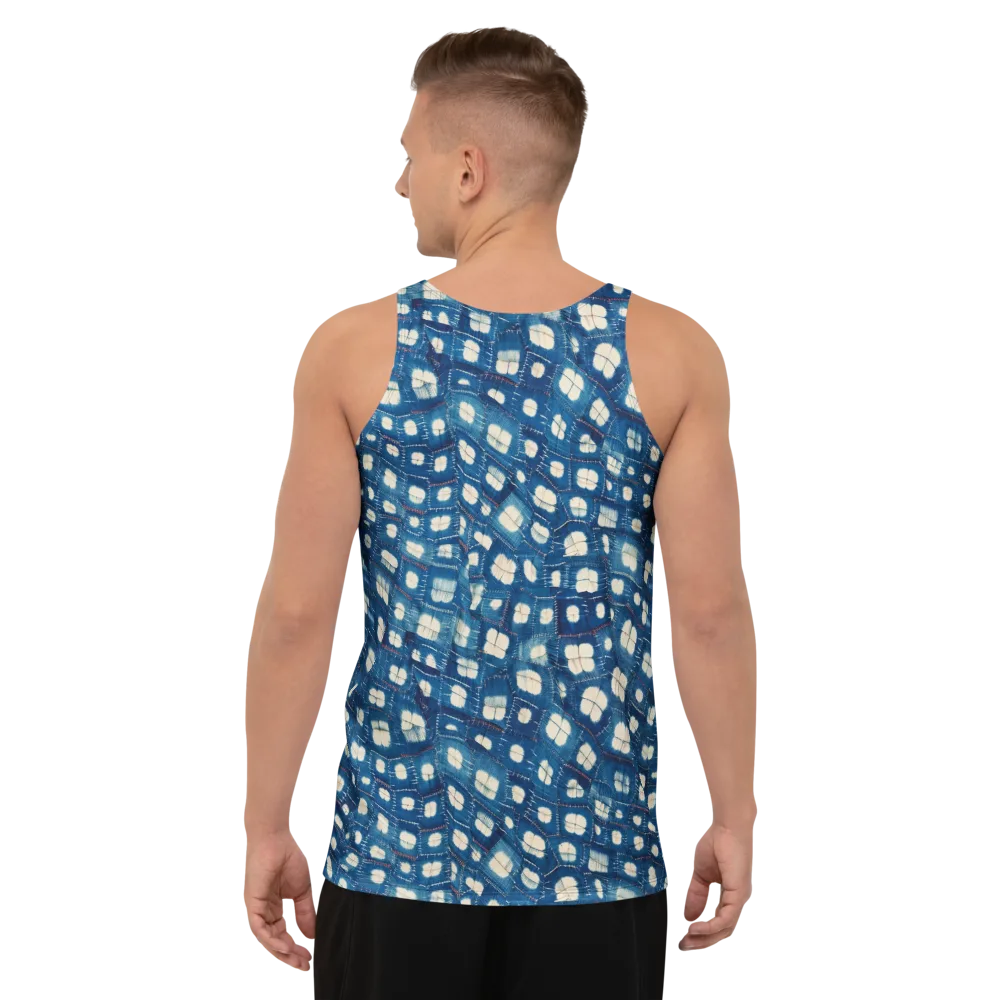 Shibori Meadow on Men's Tank Top — Back