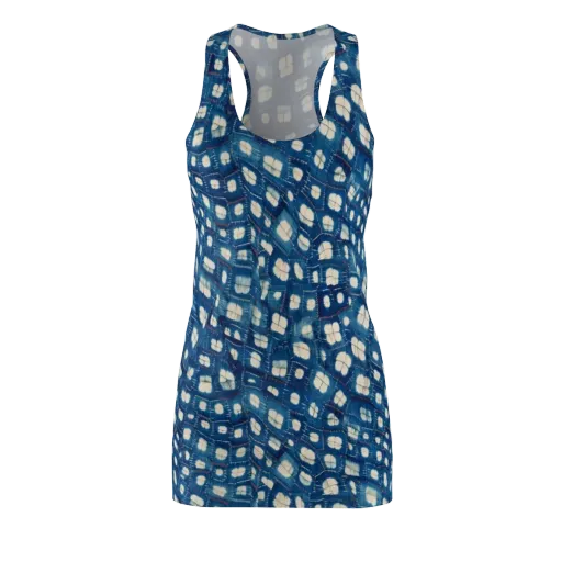 Shibori Meadow on a Racerback Dress