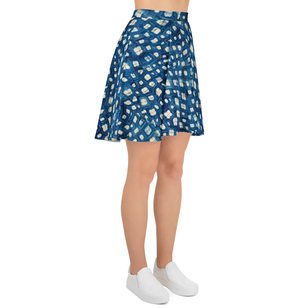 Shibori Meadow on Skater Skirt — Right
