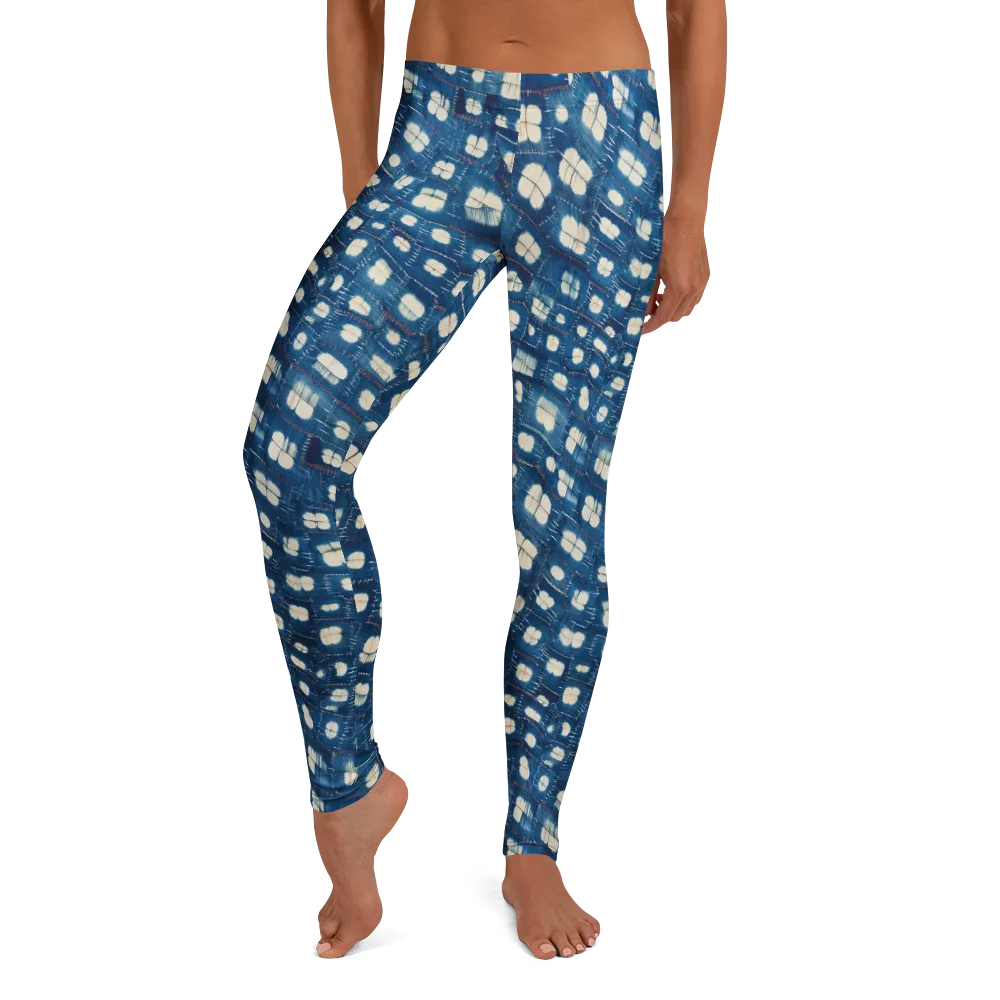 Shibori Meadow on Leggings — Front