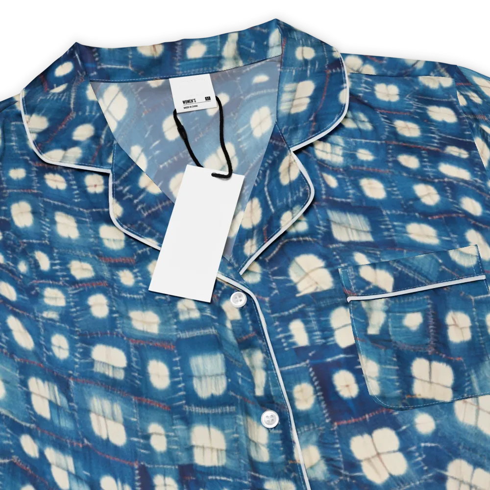 Shibori Meadow on Women's Short Sleeve Pajama Top — Product details