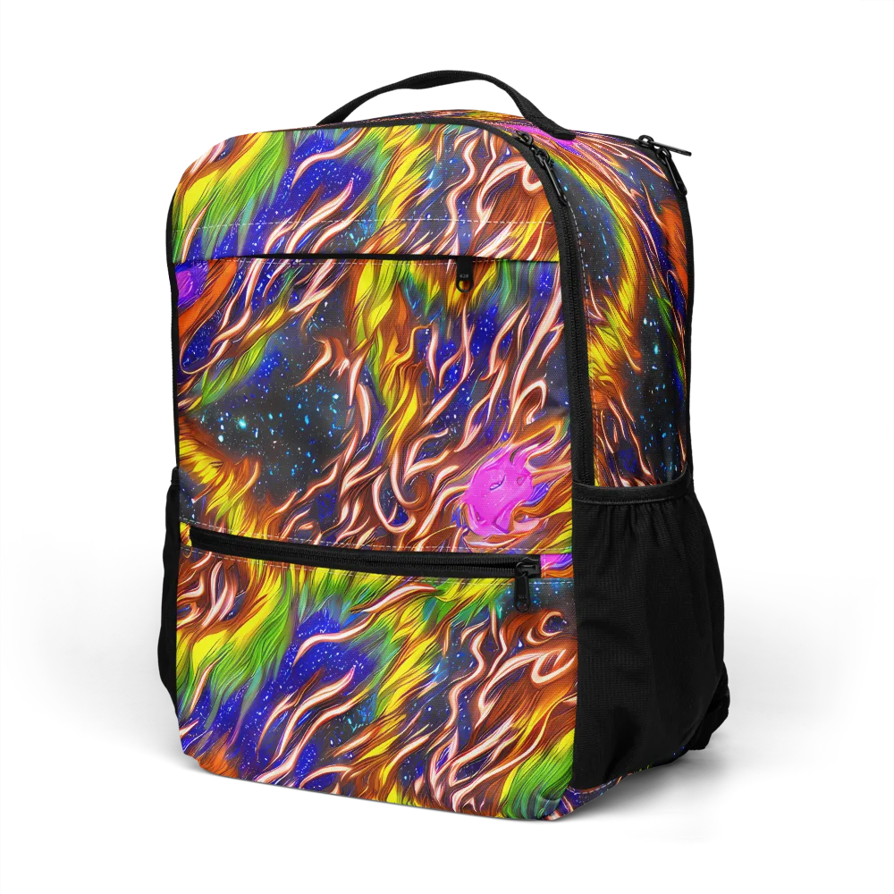 Fevered Orbit on Utility Backpack — Left Front