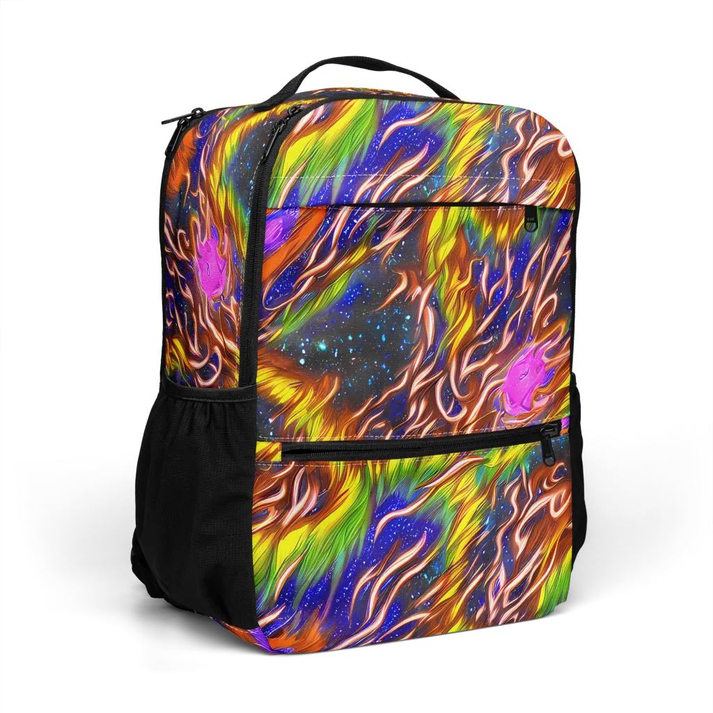 Fevered Orbit on Utility Backpack — Right Front