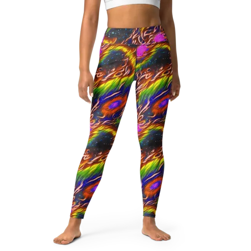 Fevered Orbit on a Yoga Leggings