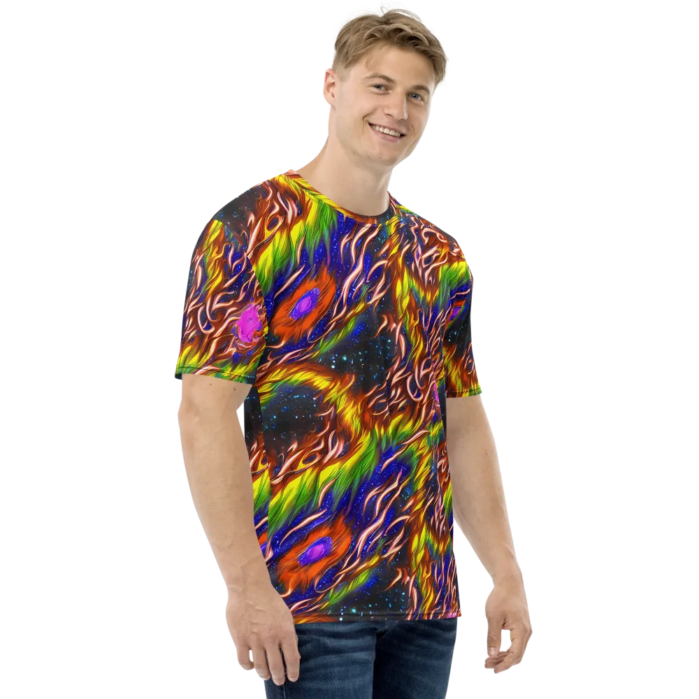 Fevered Orbit on Men's Crew Neck T-Shirt — Right