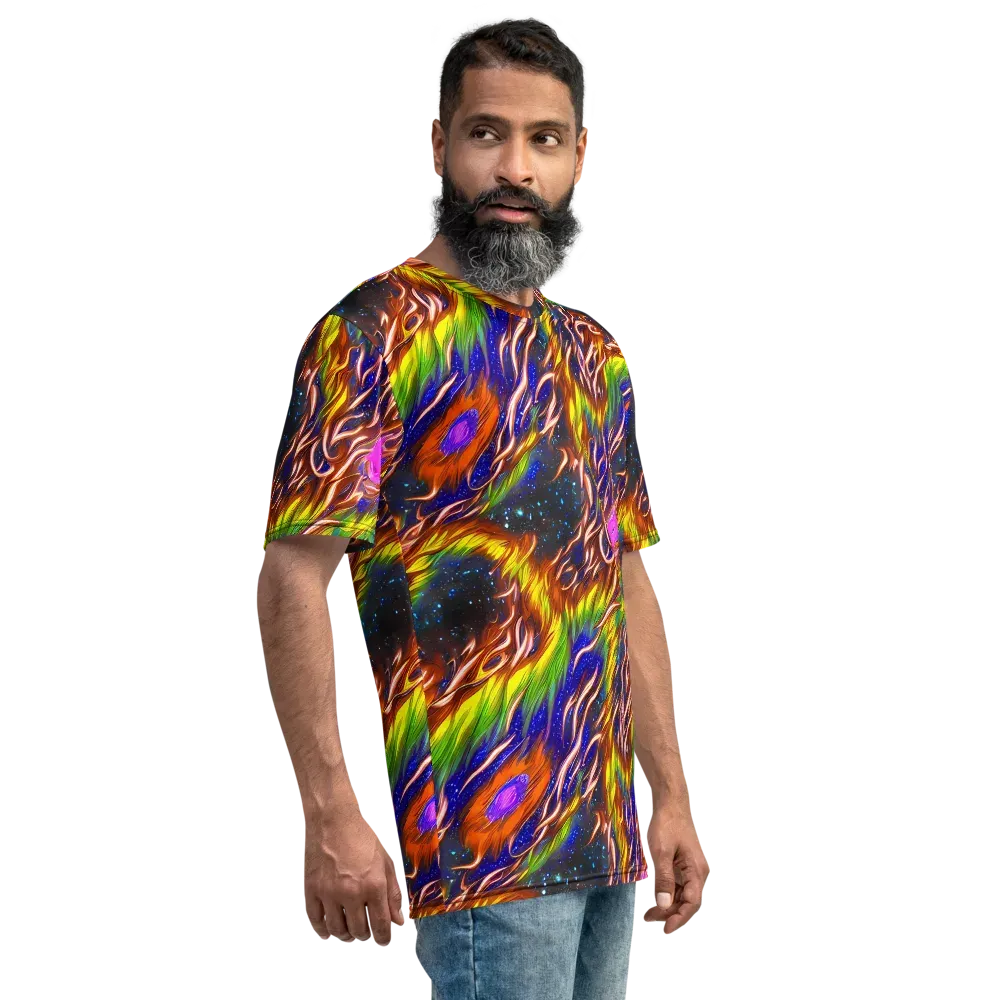 Fevered Orbit on Men's Crew Neck T-Shirt — Right