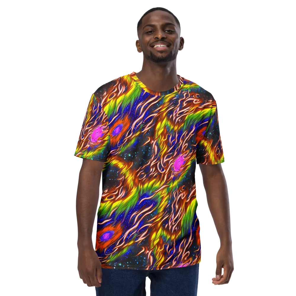 Fevered Orbit on Men's Crew Neck T-Shirt — Front
