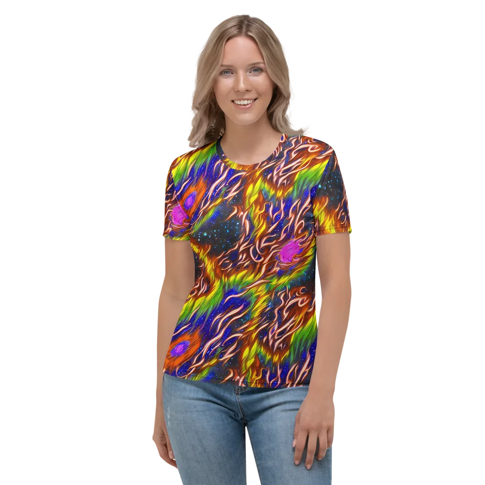 Fevered Orbit on Women's Crew Neck T-Shirt — Front