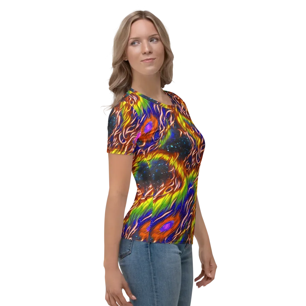 Fevered Orbit on Women's Crew Neck T-Shirt — Right