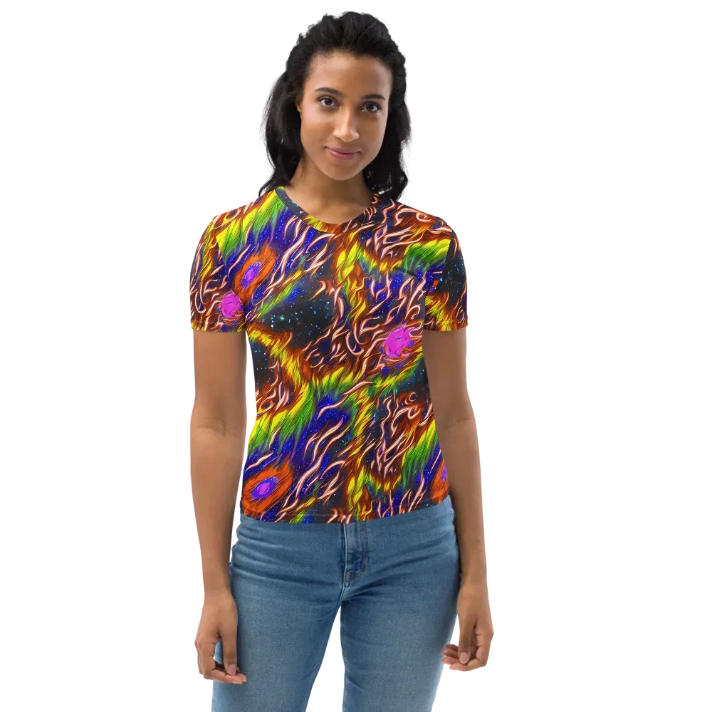 Fevered Orbit on Women's Crew Neck T-Shirt — Front