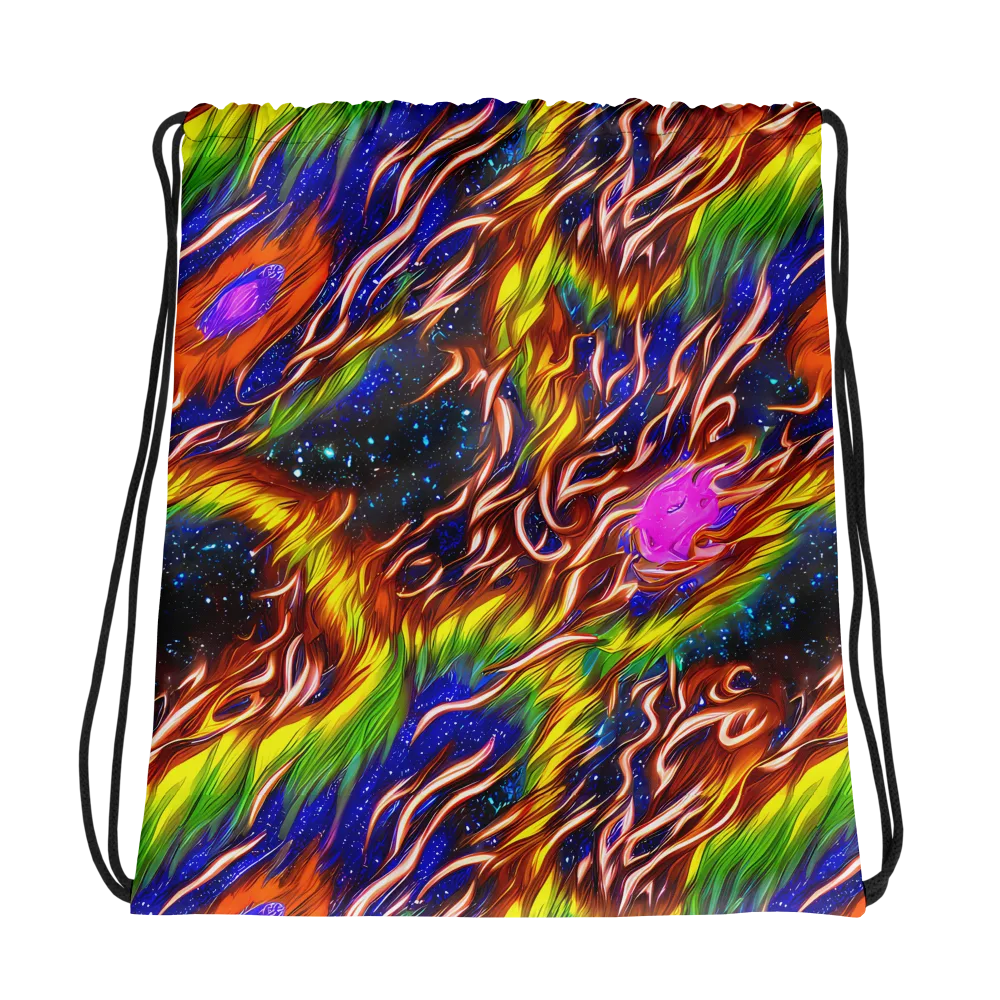 Fevered Orbit on Drawstring Bag — Photo