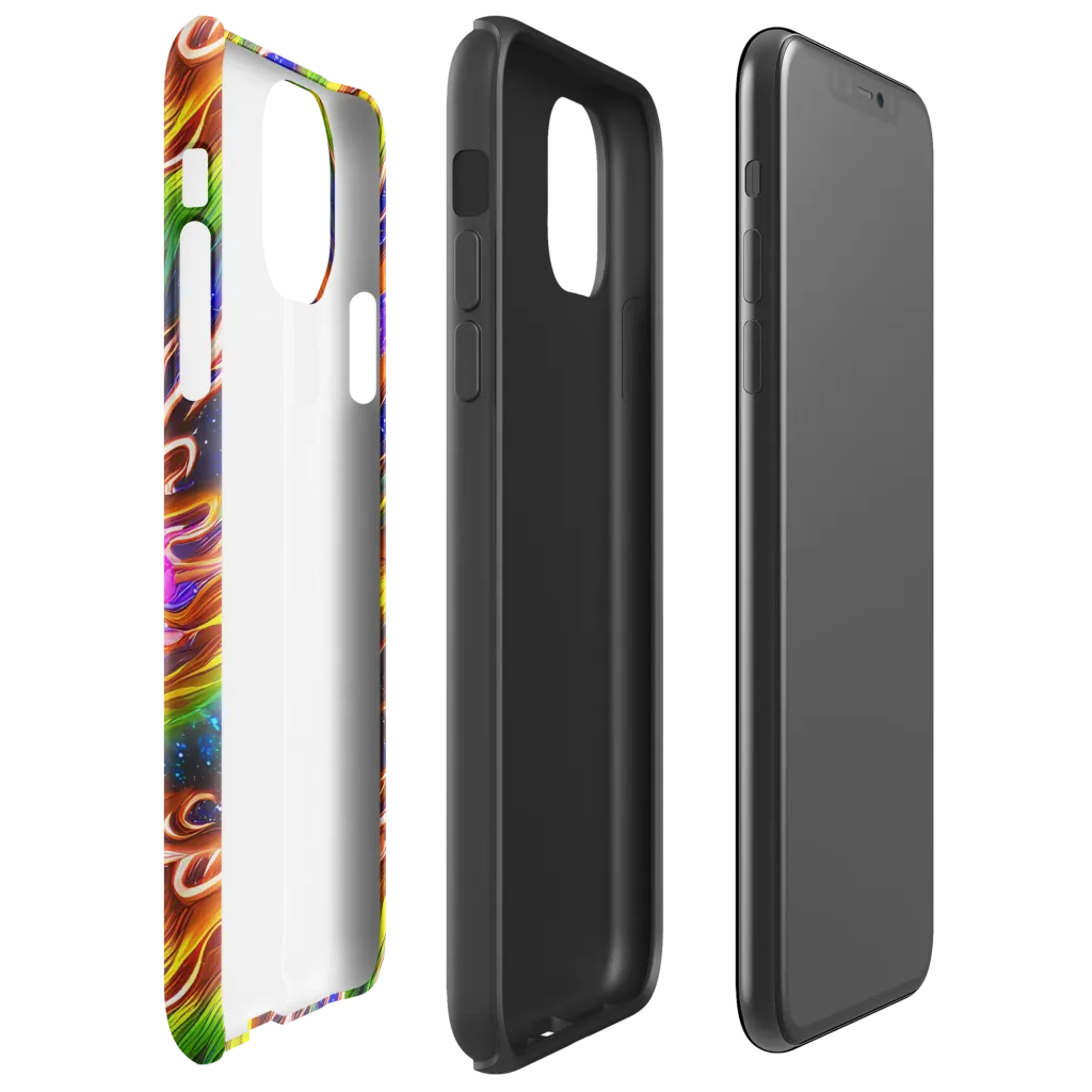 Fevered Orbit on Tough Case for iPhone® — Right