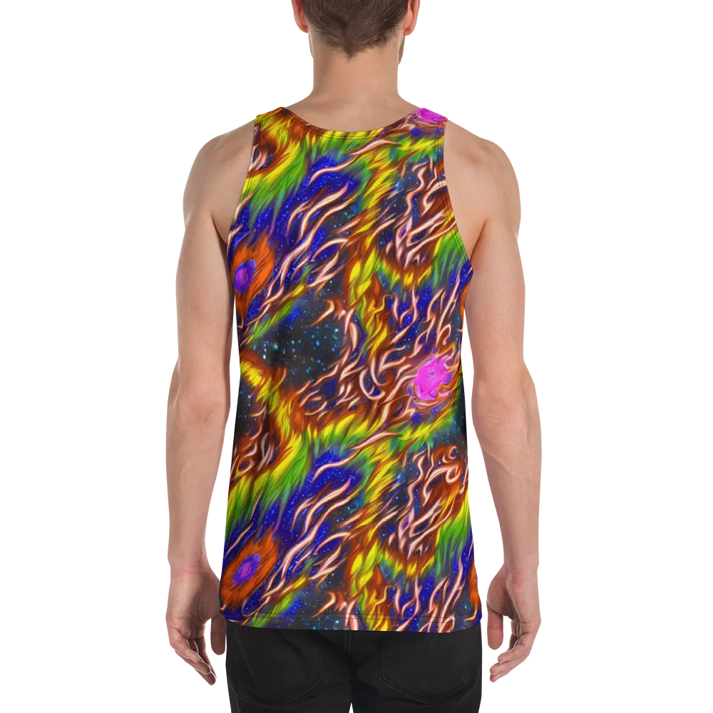 Fevered Orbit on Men's Tank Top — Back