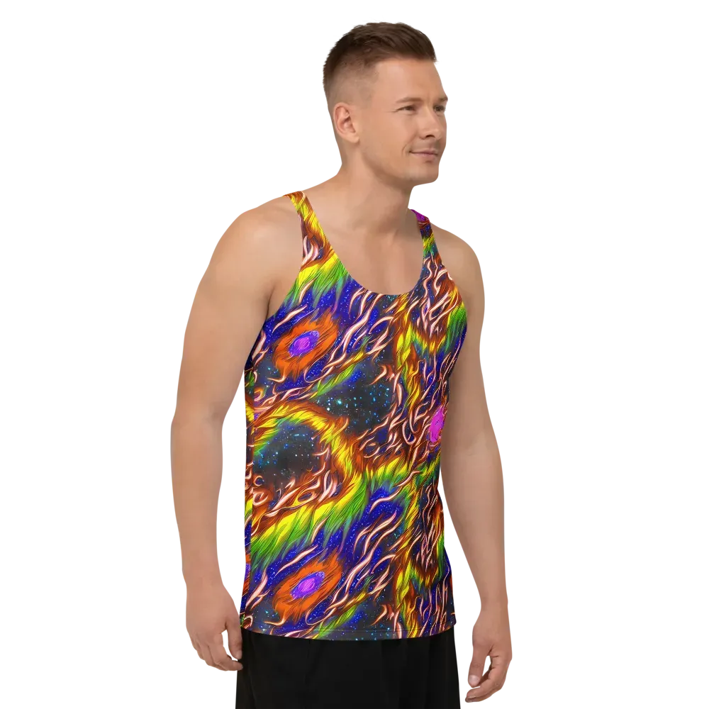Fevered Orbit on Men's Tank Top — Right Front