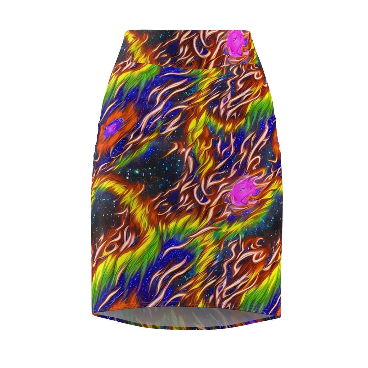 Fevered Orbit on Pencil Skirt — Front