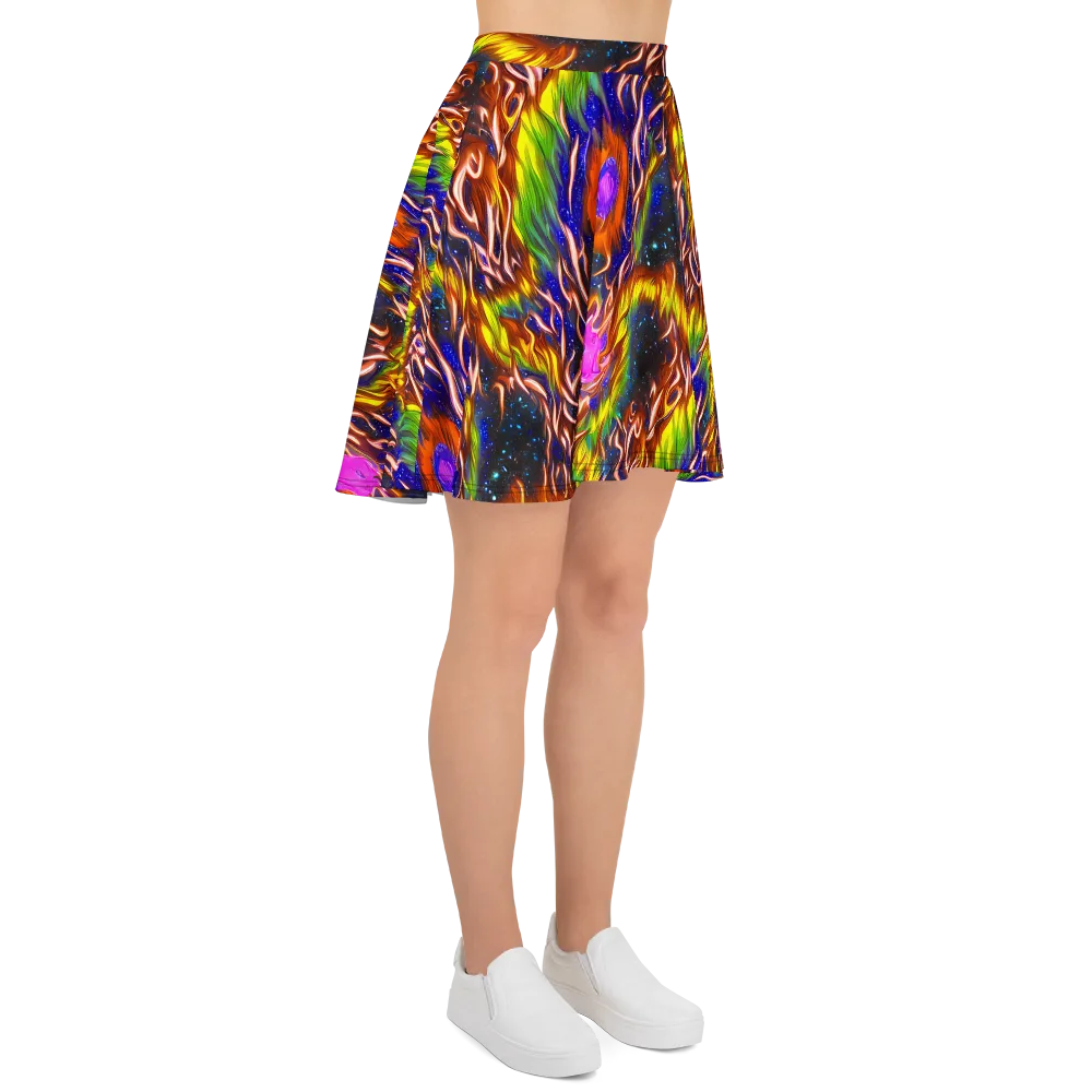 Fevered Orbit on Skater Skirt — Right