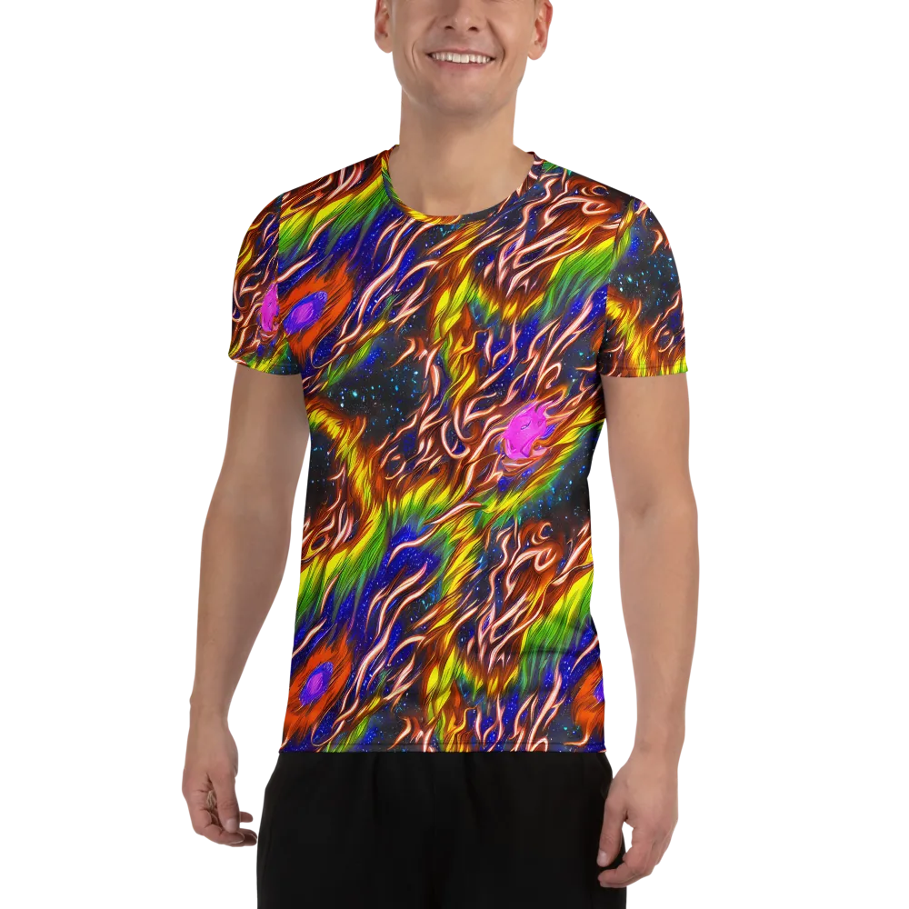 Fevered Orbit on Men's Athletic T-Shirt — Front
