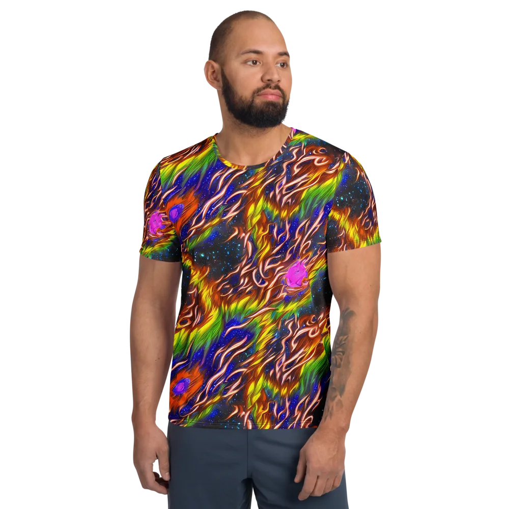 Fevered Orbit on Men's Athletic T-Shirt — Front
