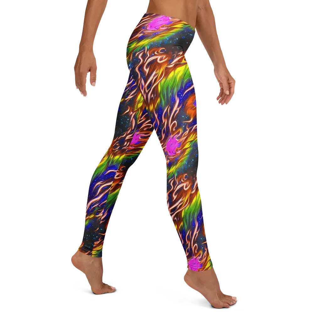 Fevered Orbit on Leggings — Right