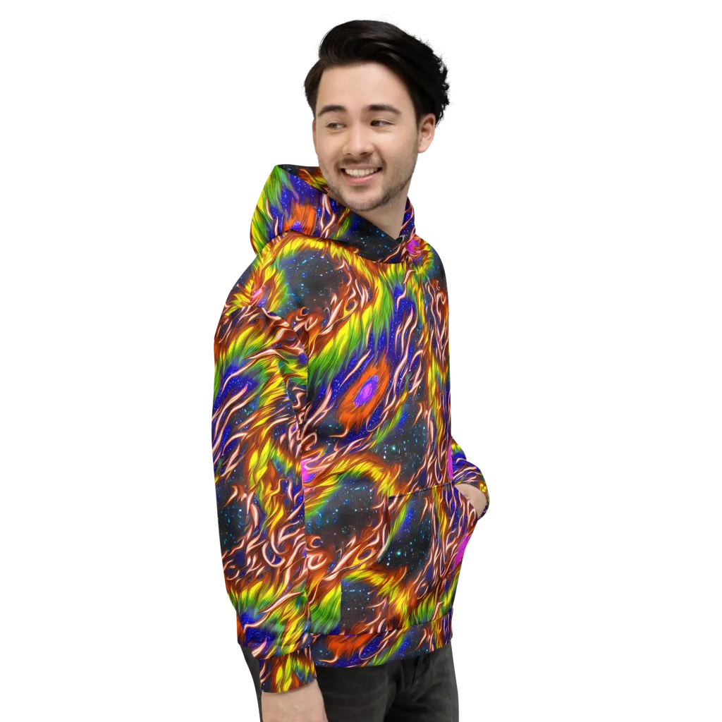 Fevered Orbit on Hoodie — Right