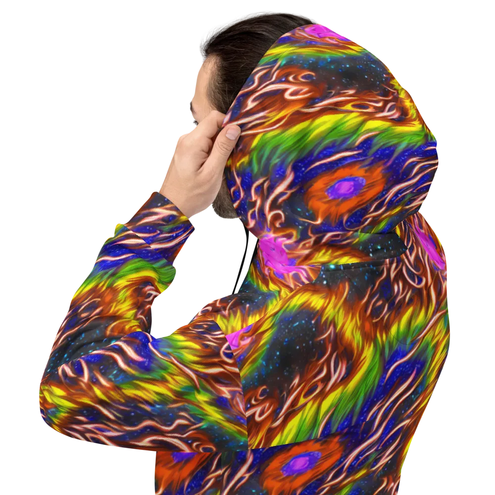 Fevered Orbit on Hoodie — Back