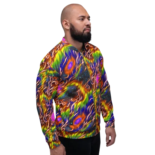 Fevered Orbit on a Bomber Jacket