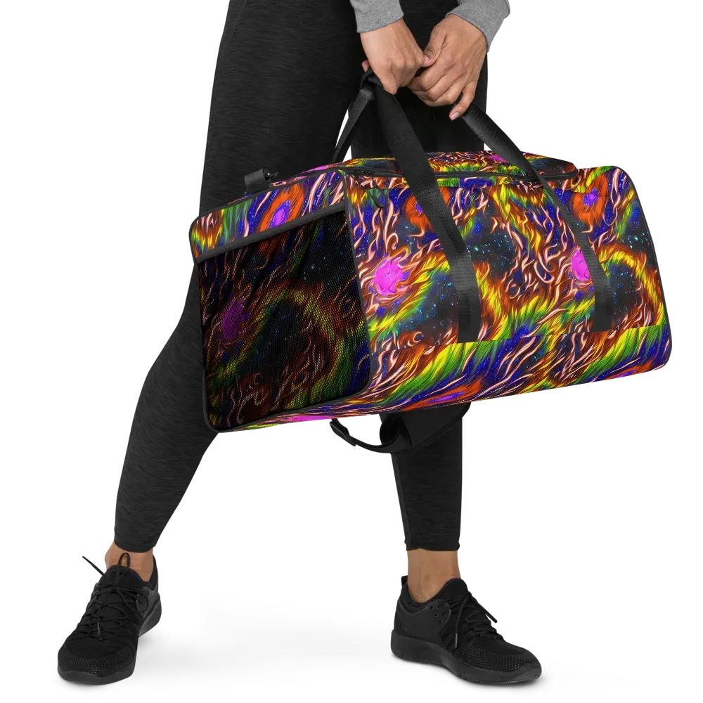 Fevered Orbit on Duffle Bag — Right Front