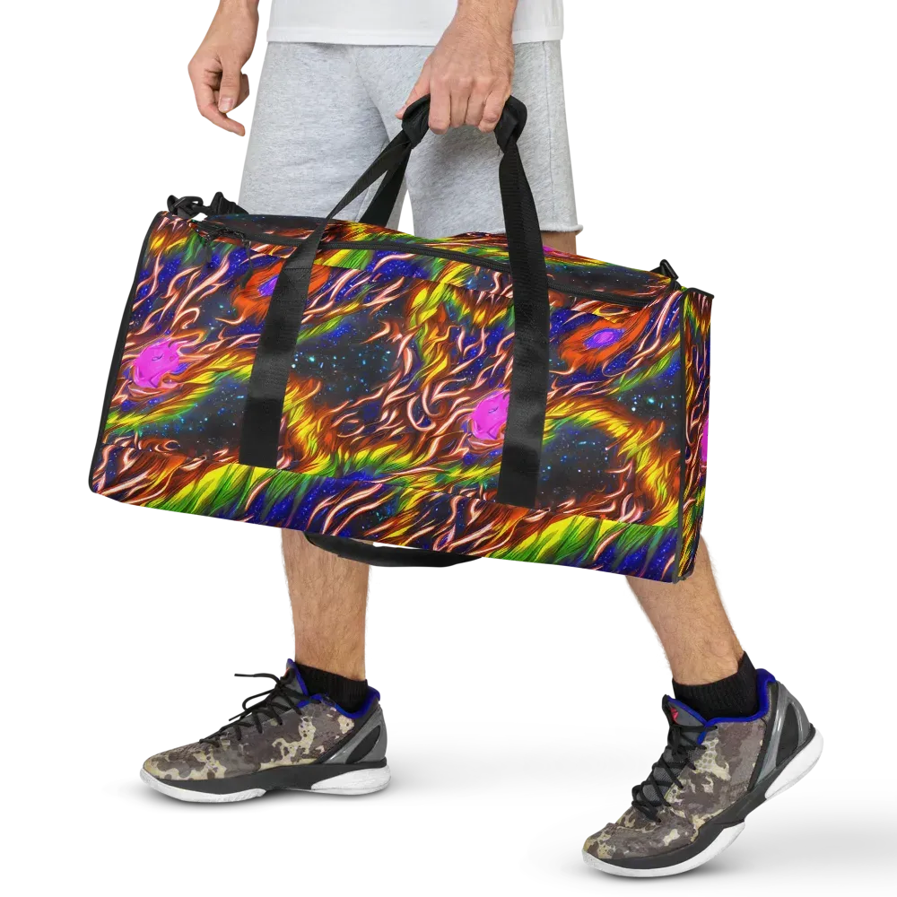 Fevered Orbit on Duffle Bag — Front
