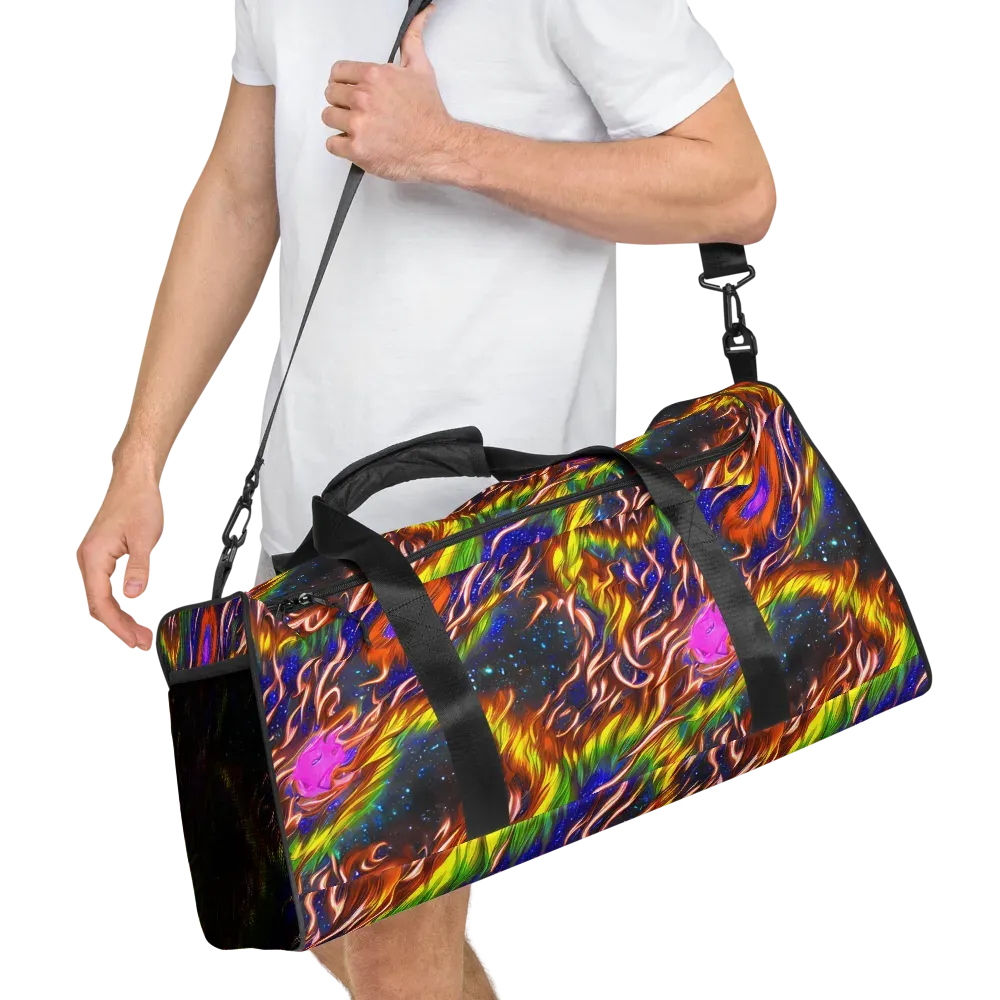 Fevered Orbit on Duffle Bag — Right Front