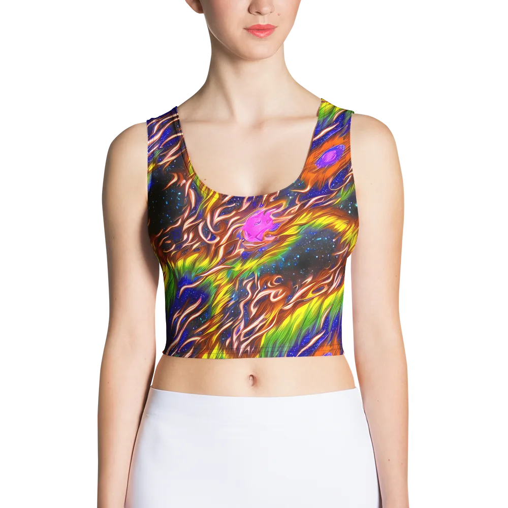 Fevered Orbit on Crop Top — Front