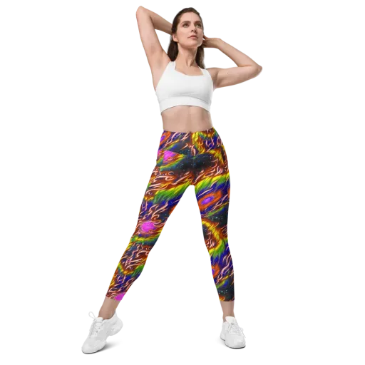 Fevered Orbit on a Leggings with Pockets