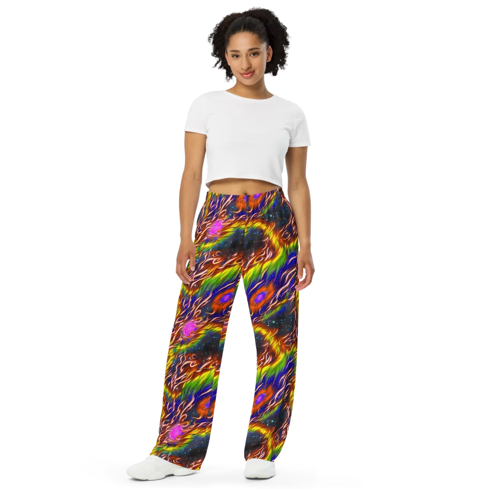 Fevered Orbit on Wide-Leg Pants — Front