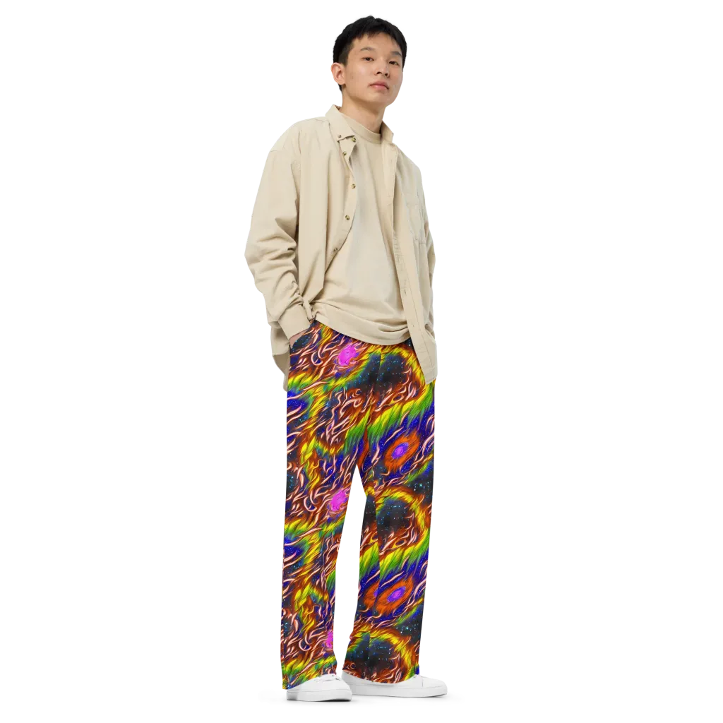 Fevered Orbit on Wide-Leg Pants — Right Front