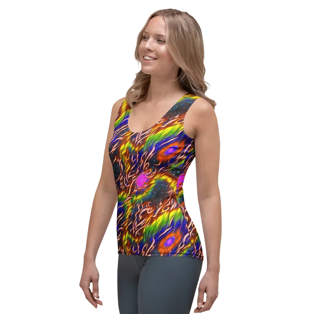 Fevered Orbit on Women's Tank Top — Left Front