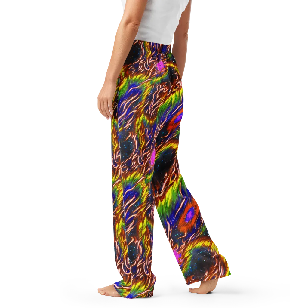 Fevered Orbit on Women's Pajama Pants — Left