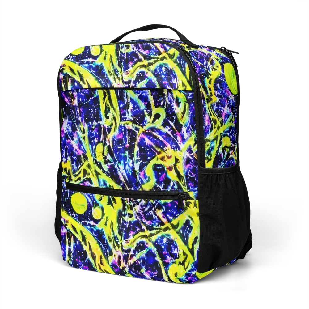 Psychedelic Orchard on Utility Backpack — Left Front