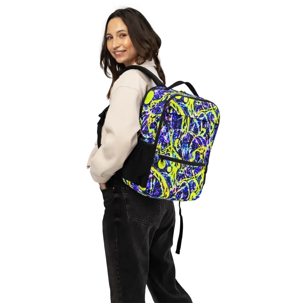 Psychedelic Orchard on Utility Backpack — Back
