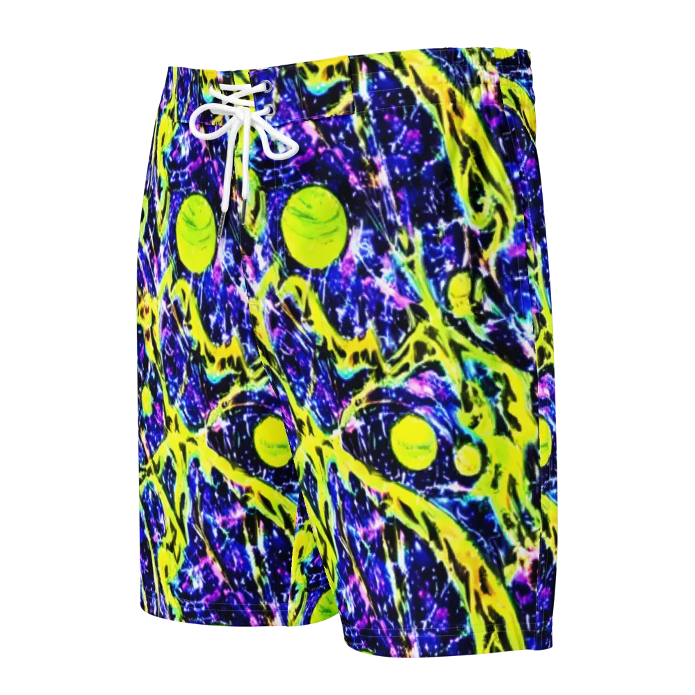 Psychedelic Orchard on Men's Board Shorts — Front